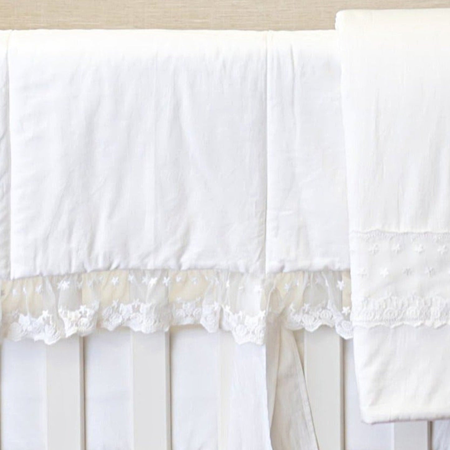 Close up of Innocence Comforter Lace