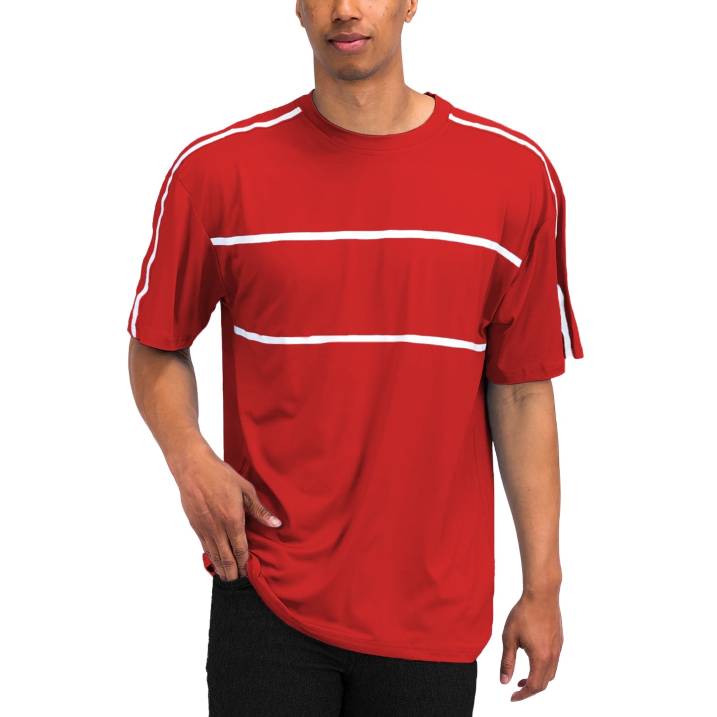 Men's T-shirt and Shorts Set - Red