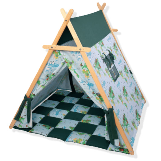 Play Tent and Play Mat for Children - World Map Design