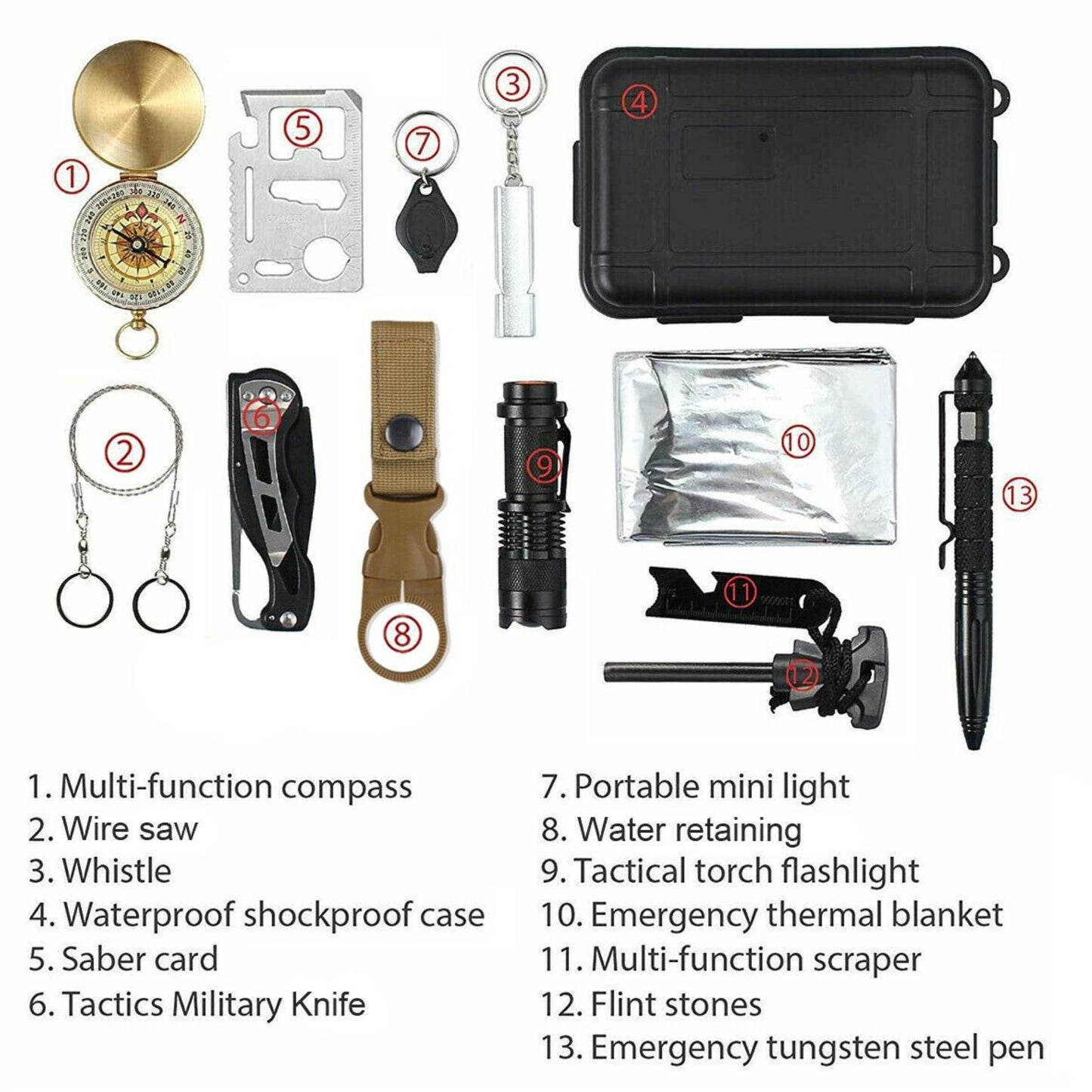 Outdoor Emergency Survival Kit