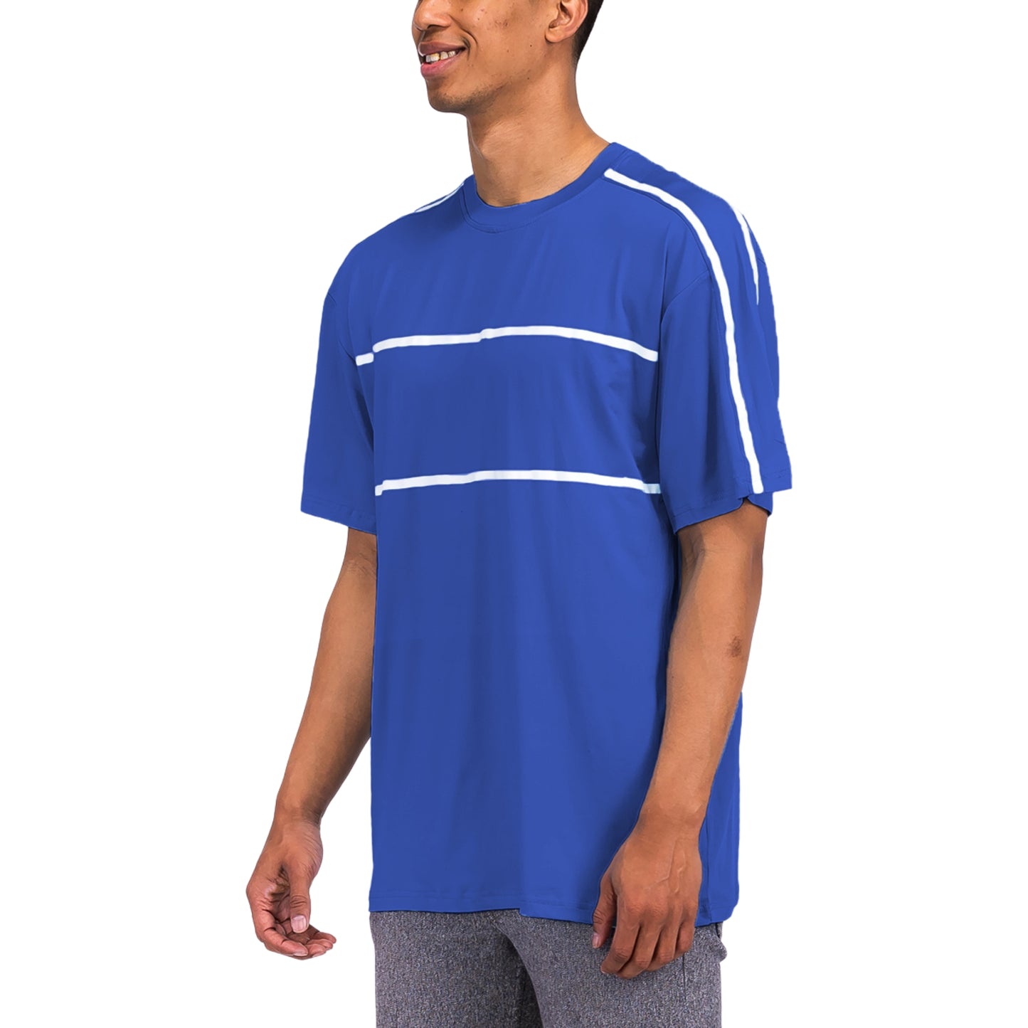 Men's T-shirt and Shorts Set - Royal Blue