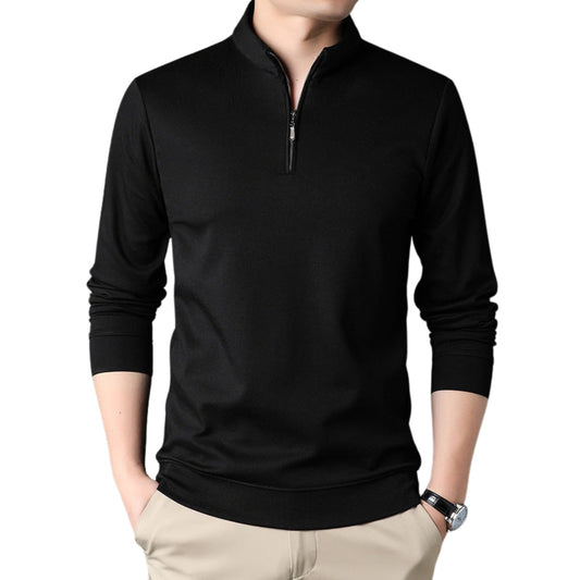 Men's Casual Slim Fit Zip-up Top - 6 Colors to Choose From