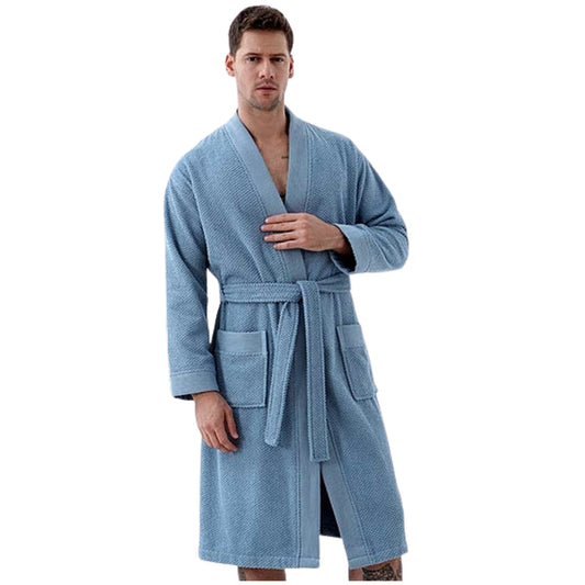 Men's Turkish Cotton Terry Cloth Kimono Robe