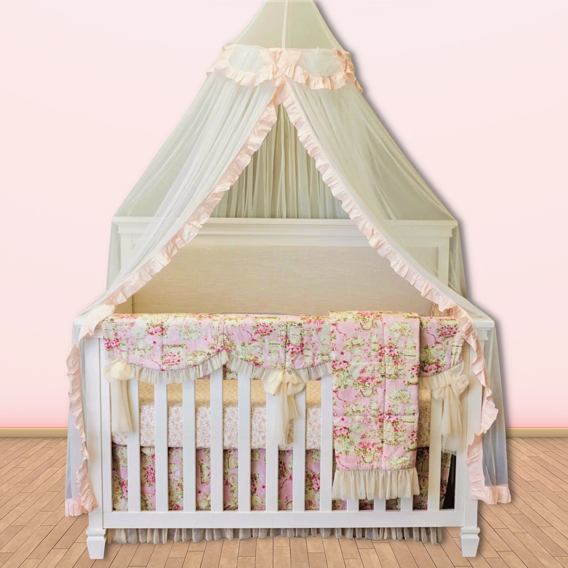 Blush Pink Tulle to compliment nursery bedding set