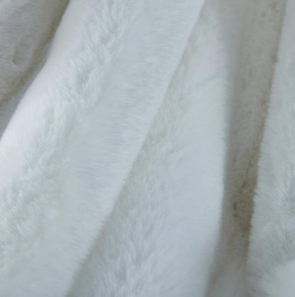 Throw Blanket - Ultra Luxe White Chinchilla Faux Fur