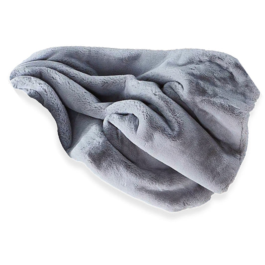 Throw Blanket - Ultra Luxe Gray Chinchilla Faux Fur